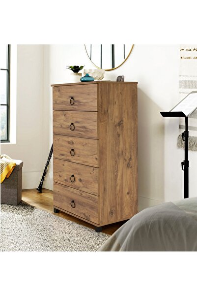 MOBİLYA SARAYI Yüksek 5 Çekmeceli Şifonyer
