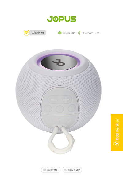 Jopus Bluetooth Hoparlör Şarjlı Radyo Fm Radyo Bluetooth 5.3v AUX/USB/SD/MP3 ...