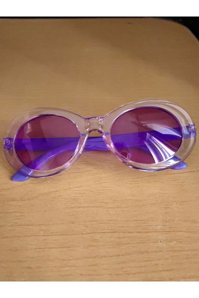 Bluoklight 3 Colorful Daisy Round Sunglasses Set - Pink, Purple, Red, Transparent