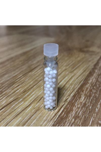 Homeopati remedi saklamak için cam vial plastik kapaklı 1000 adet