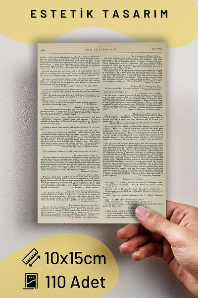 Postifull Σετ αφίσας Vintage Collage 110 τεμαχίων - με αυτοκόλλητο δώρο - σε κουτί