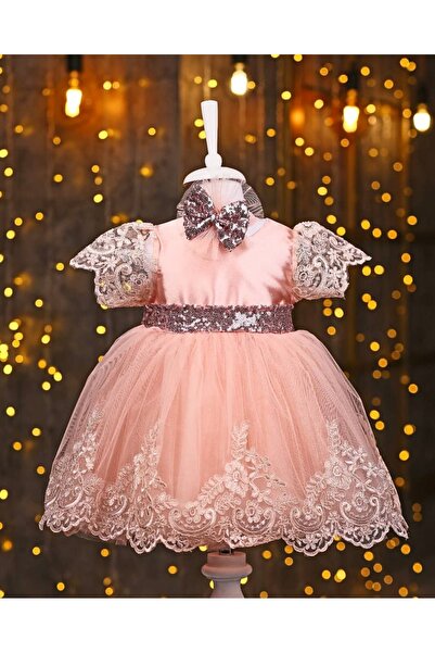 Pugi Baby Kız Bebek Paletli Mevlüt Elbisesi