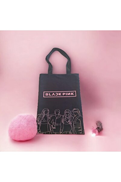 Toum Дуже мила чорна рожева чорна тканинна сумка