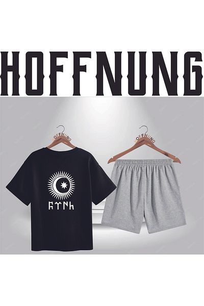 HOFFNUNG Full Shorts Turan Birlik Unisex Bottom Top Set