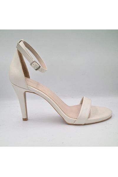 ESSTİİ Sandale de seară pentru femei Esstii 272 Pearl Color 9cm cu curea la gleznă cu toc