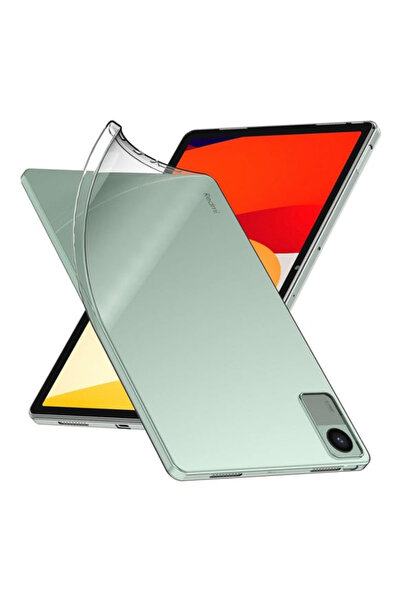 Fibaks Xiaomi Redmi Pad SE 11 inç Kılıf Ultra Ince Esnek Renksiz Şeffaf Silikon Tablet Kapak