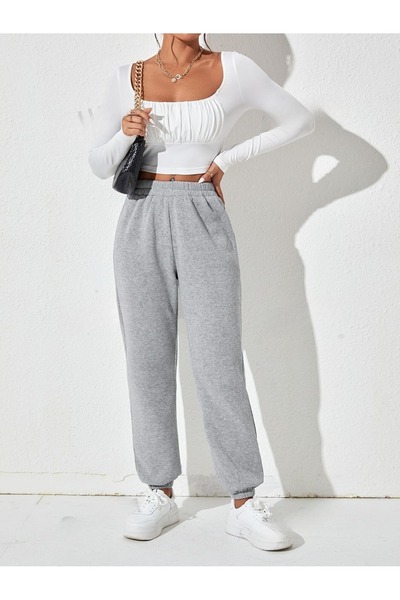 over head oh Сірий зимовий джоггер-шорти - 2 нитки, жіночі