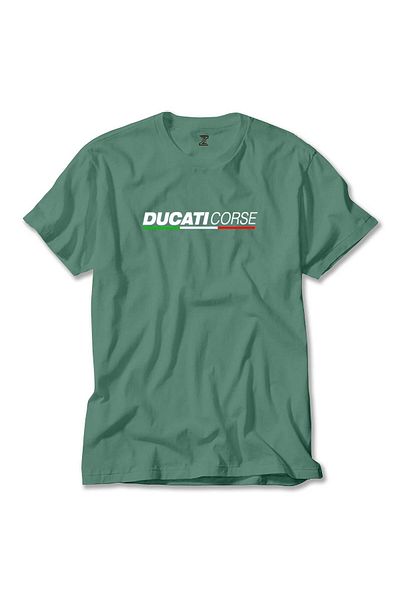Z zepplin Πράσινο T-Shirt Ducati Corse Text