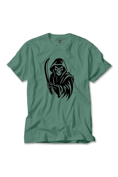Z zepplin Πράσινο T-Shirt Grim Reaper Sword