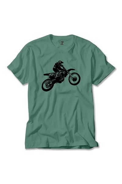 Z zepplin Πράσινο μπλουζάκι Motocross Endurocross
