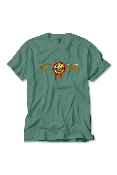 Z zepplin Πράσινο T-shirt με λογότυπο Guns N Roses Drops
