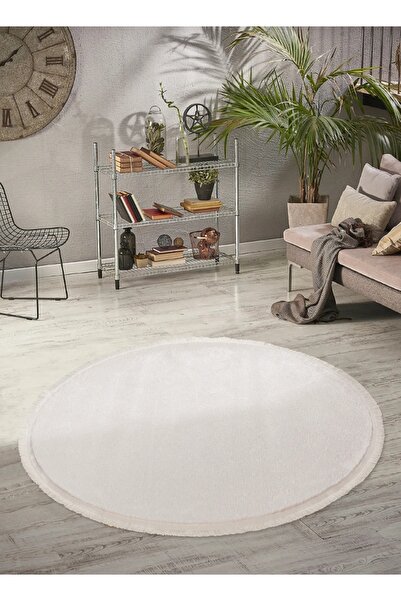 AKSU Covor de pluș - Confort rotund, cu franjuri plate