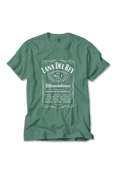 Z zepplin Πράσινο T-shirt Lana Del Rey Ultraviolence
