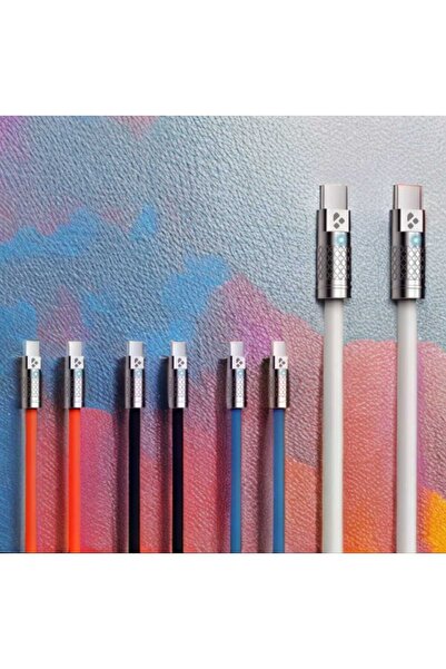 Kensa ŞARJ KABLOSU 100 W SÜPER HİZLİ VE DAYANIKLI YENİ NESİL TYPE-C ÇIKIŞLI VE TYPE-C GİRİŞLİ 4 RENK