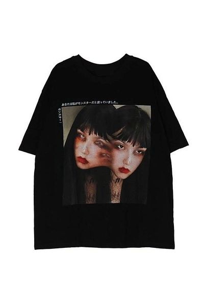 Gofeel Μπλουζάκι Harajuku Pinterest Girl Oversize Unisex