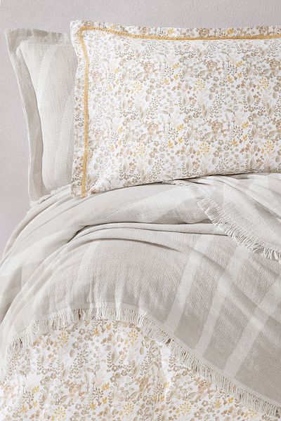 Yataş Lenzy Double Beige Duvet Cover Set - Bed Covered Dowry Set