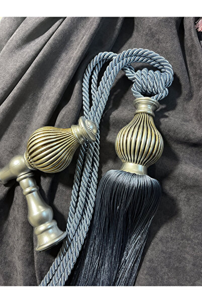 Helezoni Accesoriu pentru perdea Brașoare scurte cu ciucuri pentru perete Brașoare și Renso Set 1 Brașoare - 1 Renso