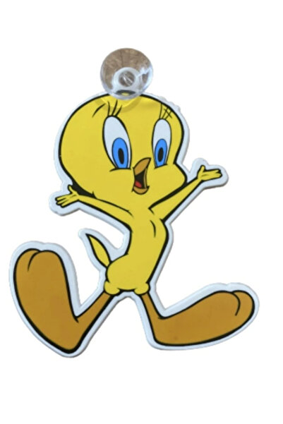 HMNL Pleksi Çizgi Film Kahramanları Cam Süsleri Vantuzlu Kaliteli TWEETY 16X15