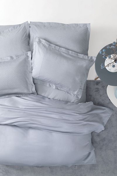 Yataş Mauro Single Bamboo Pique Set - Gray