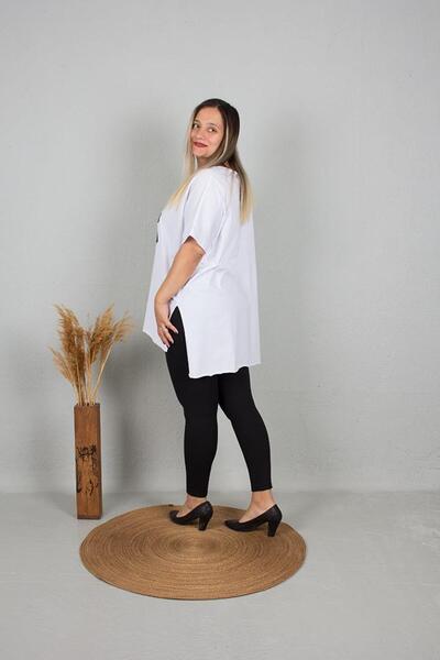 Truva XXL Τούνικ με στάμπα καρδιάς - Πολύχρωμο, Στάνταρ Μοντέλο B108