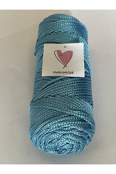 Makromİps 100g Macrame 1.5mm Premium Polyester String Supla Bag - Hobı Hand Knitted String