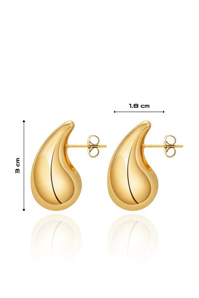 Markiz Takı Bottega Italian Teardrop Earrings