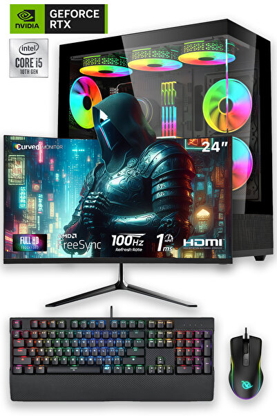 IZOLY e-Vix Maat i5-12400F 32GB 256GB M.2 NVMe RTX 3060 Ti 8GB 24" Oyuncu Mas...