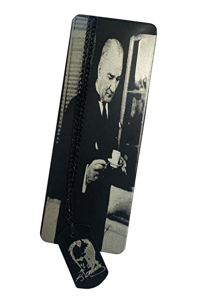 tusah Metal Kutu Atatürk Baskılı Roller ve Dolma Kalem İsme Özel Atatürk Bask...