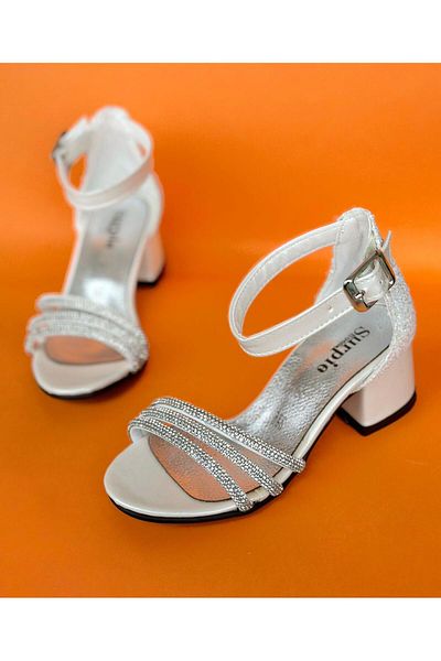 Surpie Shoes Stoned Children's Heeled Shoes