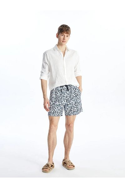 LC Waikiki IT WILL BE SENT BY AYMIRA STORE!!SWIMWEAR Short Length Patterned Men's Sea Shorts