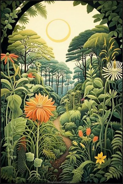 Rugs Modern Halı Covor decorativ lavabil, cu model, de pădure, botanice și cu...