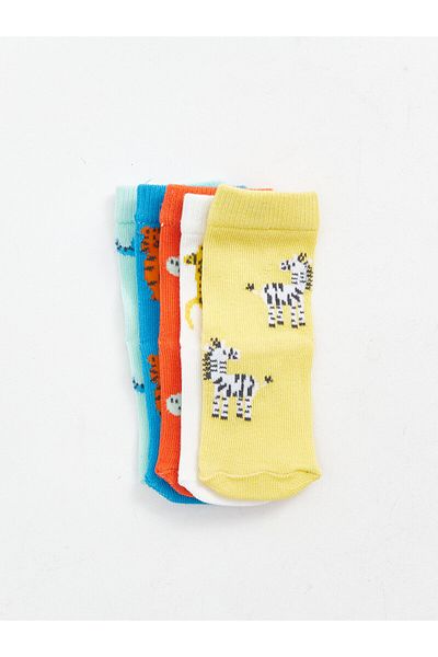 LC Waikiki Set mit 5 bedruckten Booties-Socken für Babys