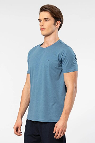 Cacharel Ανδρικό T-shirt Crew Neck - 50% Modal Cotton, 50% Κανονικό βαμβάκι