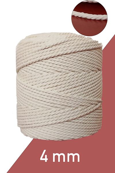 Bevella Macrame Cord 1 كجم 4 مم 3 خيط مكرامية إكرو تويست