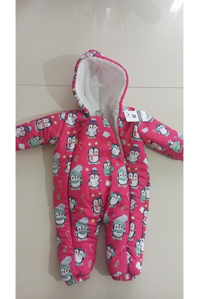 Aydino Kız bebek astronot tulum içi peluş lü su ve rüzgar geçirmez kışlık