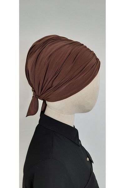 R&S modibone Καπάκι θαλάσσης και πισίνας - Hijab Swimmer, Συμβατό με Hasema και Maiyao, Καφέ Χρώμα