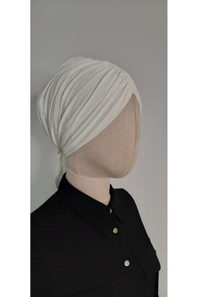 R&S modibone White Hijab Swimming Cap - Compatible with Sea and Pool, Hasema and Swimsuit Top