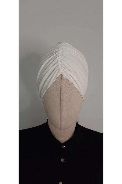 R&S modibone White Hijab Swimming Cap - Compatible with Sea and Pool, Hasema and Swimsuit Top