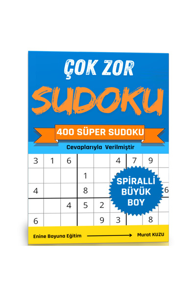 Enine Boyuna Eğitim كتاب سودوكو صعب جدًا (400 سوبر سودوكو)