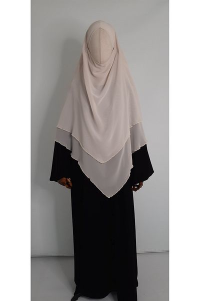 R&S modibone Nude Colored 3-Layer Multi Siphon Souffle Scarf - Hijap Middle