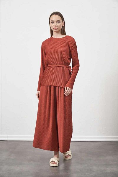Mevra Dried Rose Pleated Trousers