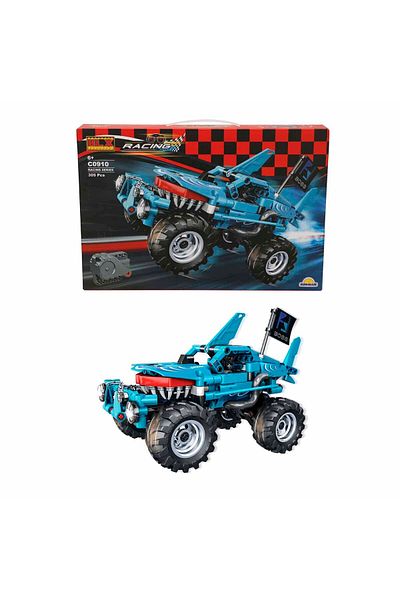 BLX مجموعة بناء تكنيك ليغو - Racing Shark Monster Jeep، 305 قطعة سيارة سباق