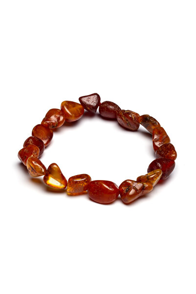 OTTOTESBİH Baltık Damla Kehribar Unisex Kehribar Bileklik Orijinal Sertifikalı