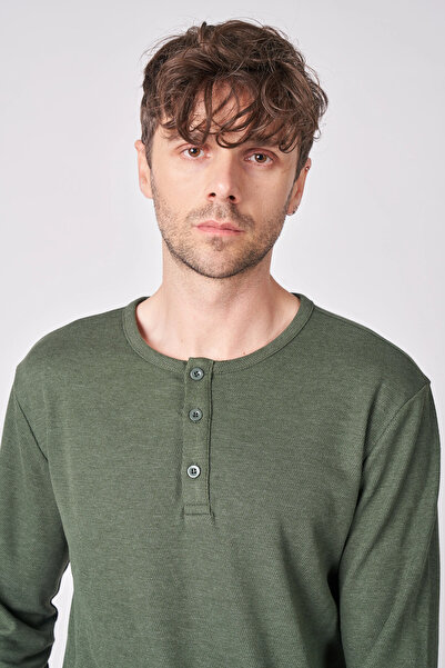 defys Erkek Pamuk Karışımlı Uzun Kollu Tişört