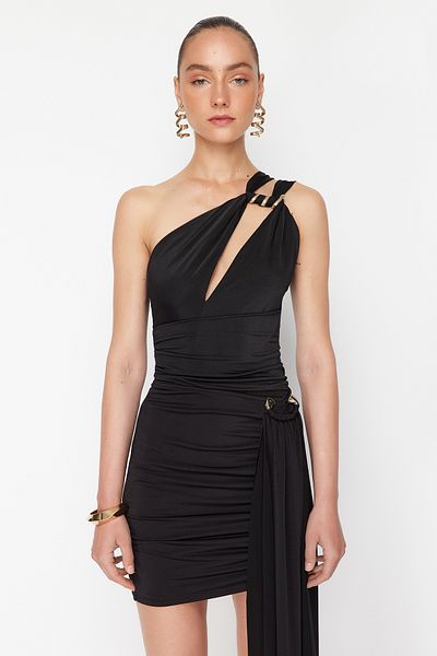 Trendyol Collection X Zeynep Tosun fekete ablak részletes kötött kígyó kiegészítő test TCLSS24BD00003