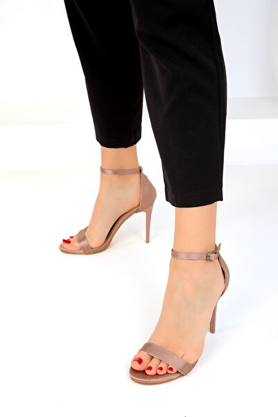 SOHO Salmon Satin Women's Classic Heeled Shoes 18781