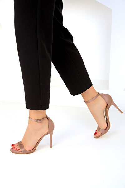 SOHO Salmon Satin Women's Classic Heeled Shoes 18781