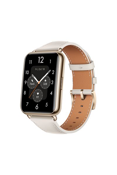 Huawei Watch Fit 2 Smartwatch - 1.74 Inch Huawei Fullview Display, Moon White, Yoda-B19V, Small