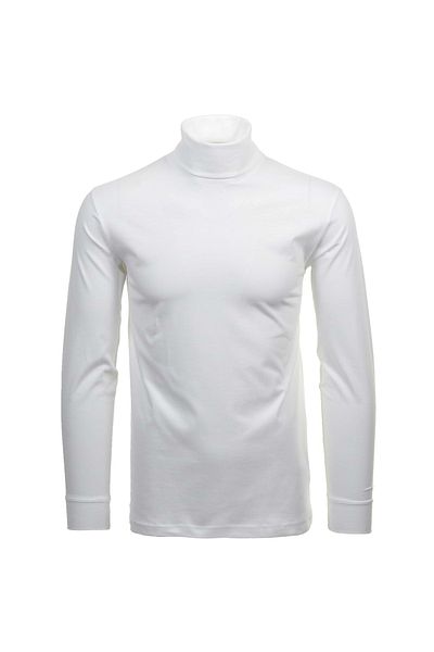 Ragman Herren Rollkragenpullover – Single Jersey Regular Fit, Langarm Basic Rollkragen, einfarbig