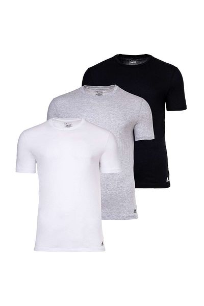 adidas Herren T-Shirt, 3er Pack - Active Core Cotton, Rundhals, Crew Neck, uni